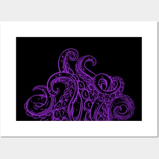 Monstruous Tentacles in Purple Posters and Art